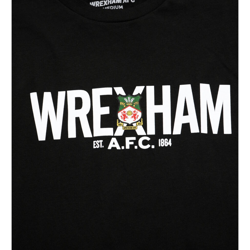 Wrexham Black Logo Tee