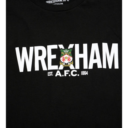 Wrexham Black Logo Tee