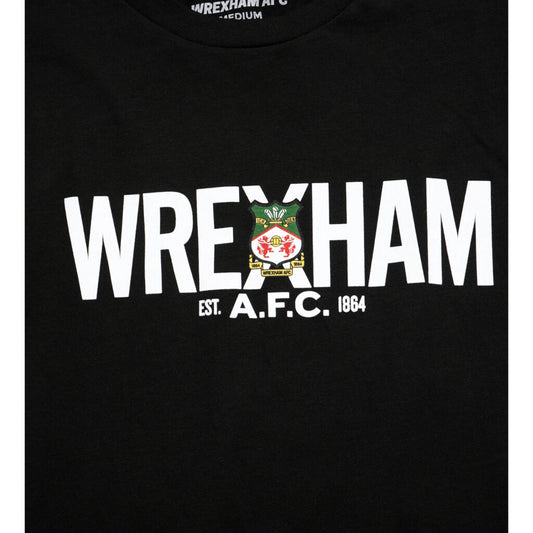 Wrexham Black Logo Tee